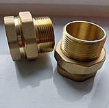Американка латунна пряма ДУ 40 1 1/2" різьба В/З з`єднання під ключ, фото 2