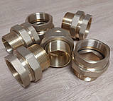 Американка латунна пряма ДУ 40 1 1/2" різьба В/З з`єднання під ключ, фото 7