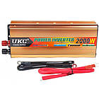 Перетворювач напруги AC/DC з 12V на 220V, 2000W, UKC / Автомобільний інвертор постійного струму, фото 7