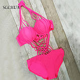 Суцільний (цільний, закритий, злитий) жіночий купальник р.L (46-48), 11828, push up, фото 2