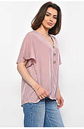 Жіноча блузка з трьома фальш-гудзиками, стильна вільного крою футболка, різні кольори, фото 2