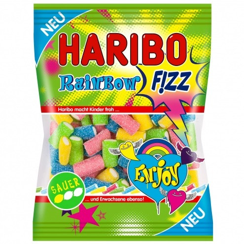 Кислі желейні червяки Haribo Rainbow Sauer 160g