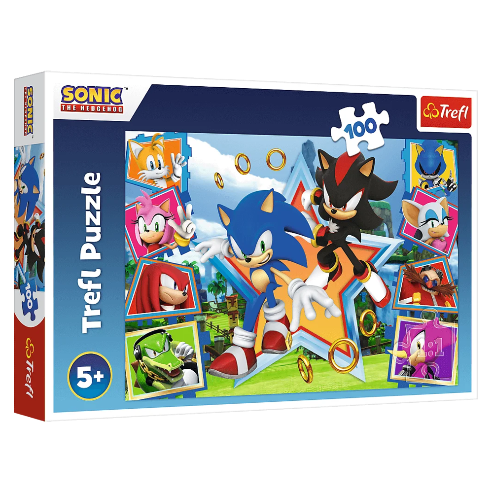 Пазл "Зустрічайте Соніка. Супер Сонік", 100 елементів Trefl (5900511164657)
