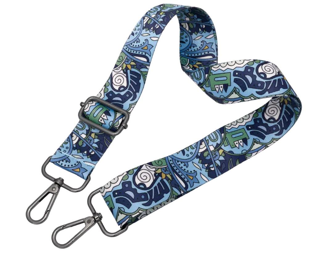 Ремінь для сумки через плече 38мм Кольоровий фурнітура темний-нікель #28797, фото 1