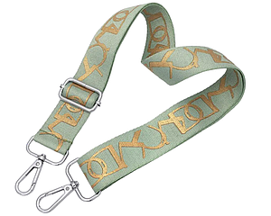 Ремінь для сумки через плече 38мм Кольоровий фурнітура нікель #28816