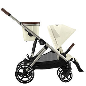 Коляска прогулянкова з двомісним шасі Cybex Gazelle S TPE Seashell Beige Бежева