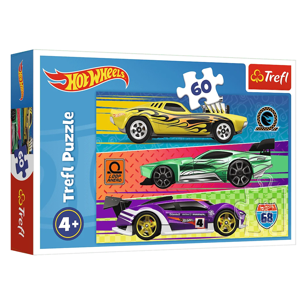 Пазл "Траса. Hot Wheels", 60 елементів Trefl (5900511173895)