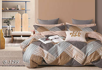 Полуторна постільна білизна Тет-А-Тет В-1299 бязь (нав.50х70)