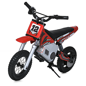 Мотоцикл електричний дитячий (мотор 24V250W, акумулятор 24V7AH, надувні колеса) Bambi M 5776AL-3 Червоний