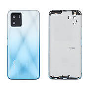 Задняя крышка VIVO Y15S (2021) Mystic Blue (голубая)