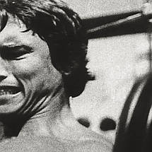 Плакат "Арнольд Шварценеггер, тренування зі штангою, Arnold Schwarzenegger", 38×60см, фото 2