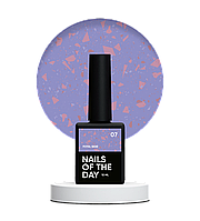 NAILSOFTHEDAY Potal base 07 – лілова база з мідною поталлю, 10 мл