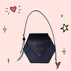 Міні сумка для дівчинки через плече Betty Pretty 967BLKFAS