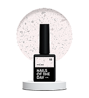 NAILSOFTHEDAY Potal base 10 – холодна молочна база для нігтів зі сріблою поталлю, 10 мл