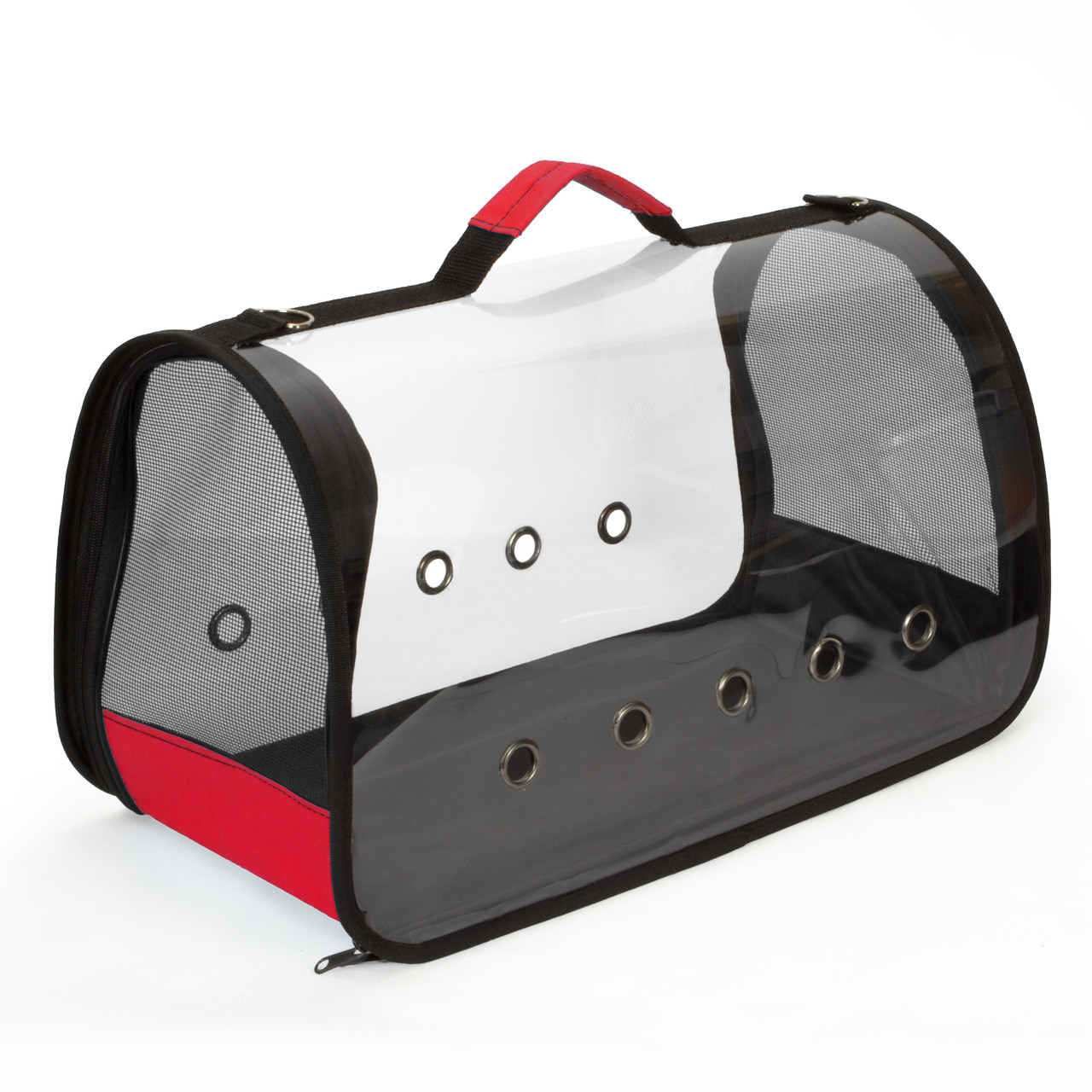 Сумка для перенесення кішок і собак 44x23x27 см CosmoPet CP-10M (5 люверсів) Red