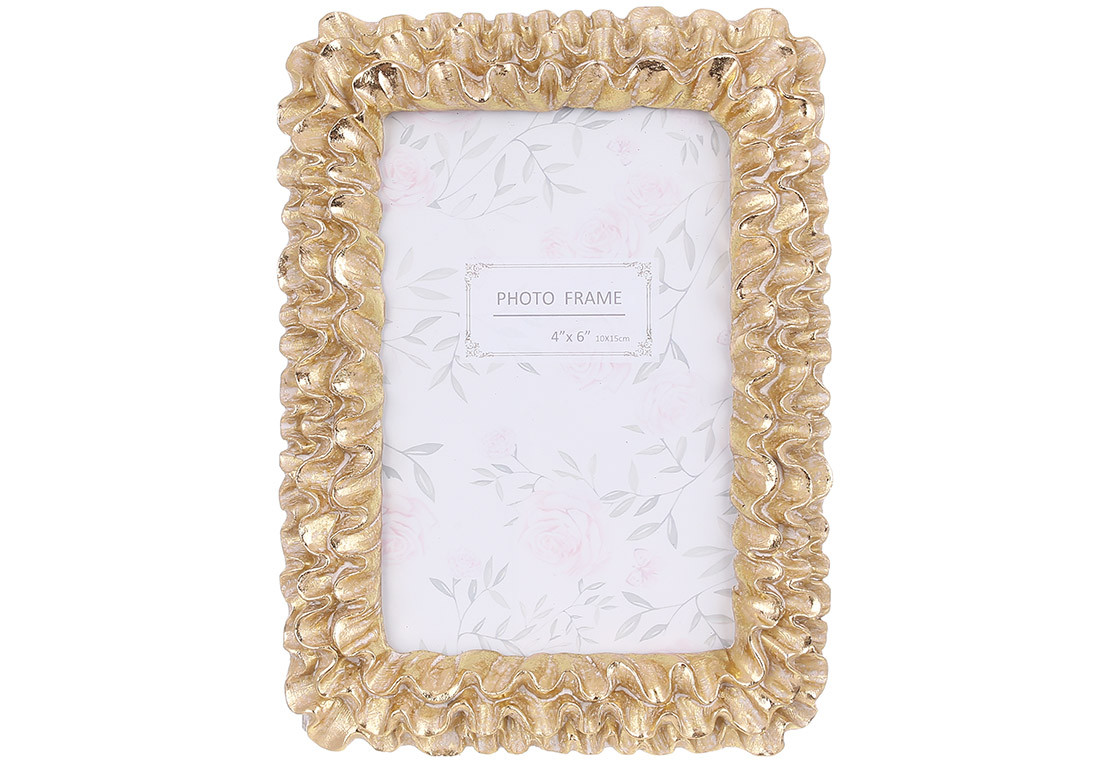 Рамка для фото 10x15 см, розмір рами 14.5*20*2 см, колір — шампань, фото 1
