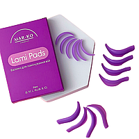 Валики L-вигин | Mar-Ko | 7 пар (s,m,l,xl + А, В,С) | Фіолетові