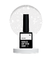 NAILSOFTHEDAY Potal base 14 – ніжно-молочна база з білою стильною поталлю, 10 мл