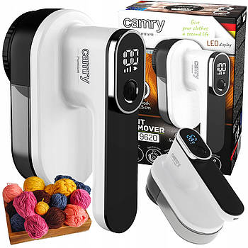 Машинка для видалення катишків Camry CR 9620 — LCD-дисплеєм, 3 швидкості, акумулятор 2000 мА·г