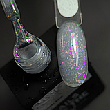 NAILSOFTHEDAY Potal base 17 – ніжно-молочна база з голографік стильною поталлю, 10 мл, фото 2