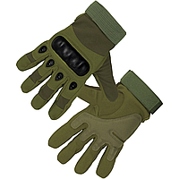 Рукавички тактичні повнопалі, захисні тактичні рукавички для військових (Олива)