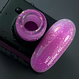 NAILSOFTHEDAY Potal base 23 – база фуксія з голографік стильною поталлю, 10 мл, фото 2