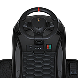 Каталка-толокар з мотором (музика, світло, 1 мотор 25W, акумулятор 6V4,5AH) M 5777EBL-2 Чорний, фото 5