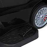 Каталка-толокар з мотором (музика, світло, 1 мотор 25W, акумулятор 6V4,5AH) M 5777EBL-2 Чорний, фото 6