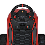 Каталка-толокар з мотором (музика, світло, 1 мотор 25W, акумулятор 6V4,5AH) M 5777EBL-3 Червоний, фото 5