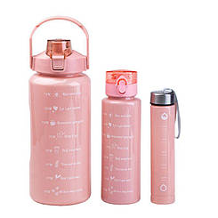 Спортивна фітнес пляшка 3 в 1 для води та напоїв 2 л BOTTLE AND264 Jw