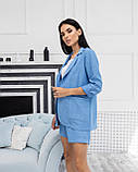 Костюм з шортами Мілан блакитний, фото 7