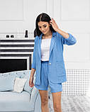 Костюм з шортами Мілан блакитний, фото 8
