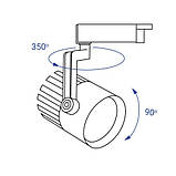 Трековий світильник Feron AL119 20W 4000K білий, фото 3