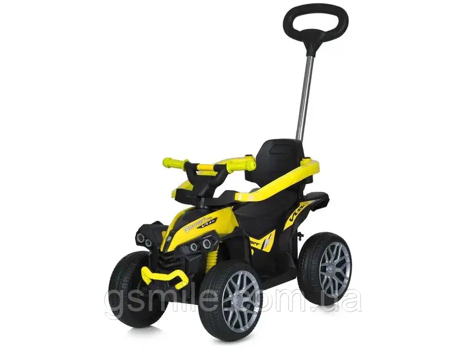 Каталка толокар квадроцикл з батьківською ручкою 2в1 M 5782EL-6 (музика, світло, MP3, USB, bluetooth)