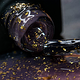 NAILSOFTHEDAY Malbec base potal 04 – фантастично-вітражна база з золотою поталлю, 10 мл, фото 2