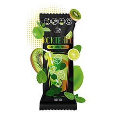 Концентрат безалкогольного напою Коктейль “Ківі-Лайм-М'ята” 50г/12шт ТМ Смакуйте