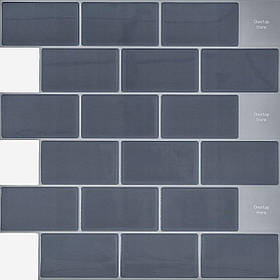 Самоклеюча поліуретанова плитка сіра цегла 305х305х1мм SW-00001153 AL 738