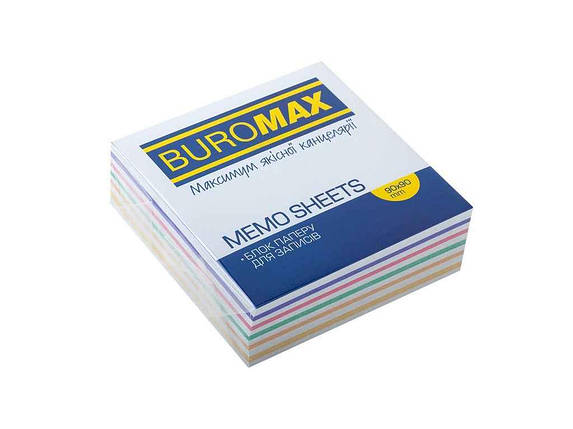 Блок паперу для нотаток Зебра 90х90х30мм, не скл. BM.2257 ТМ BUROMAX FG, фото 1