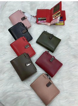 Гаманець жіночий на магніті в різних кольорах зі штучної шкіри Kabir