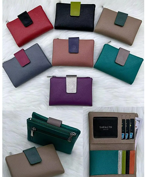 Гаманець жіночий на магніті 13*9 см зі штучної шкіри у різних кольорах Kabir
