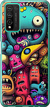 Чохол на Huawei Honor 10X Lite Смішні монстри "5549u-2198-851"