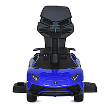 Каталка-толокар з мотором (музика, світло, 1 мотор 25W, акумулятор 6V4,5AH) M 5777EBL-4 Синій, фото 3