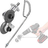 Насадка на дриль для різання листового металу насадка ножиці на шуруповерт дискова, фото 2