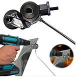 Насадка на дриль для різання листового металу насадка ножиці на шуруповерт дискова, фото 8