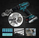 Насадка на дриль для різання листового металу насадка ножиці на шуруповерт дискова, фото 6