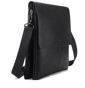 Чоловіча сумка з клапаном та довгим ремінцем 32*28 см зі штучної шкіри Kabir