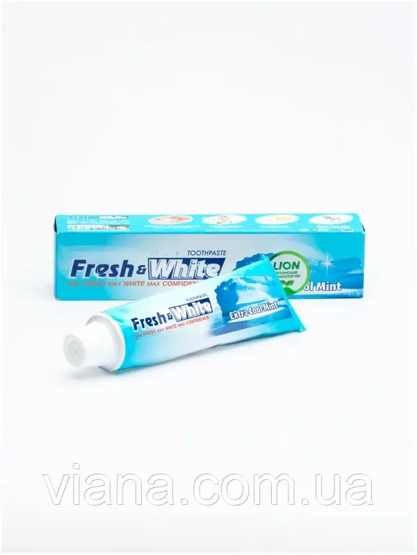 Зубна паста Охолоджувальна м´ята LION Thailand Fresh & White Extra Cool Mint 160 г