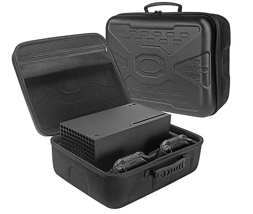 Кейс для подорожей і зберігання ігрової приставки Xbox Series X / Ударостійка сумка для Xbox Series X чорна, фото 1