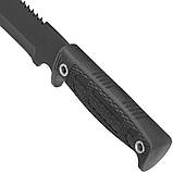 Тактичний мачете з серейтором 360 мм у нейлоновому футлярі K25 (32265), фото 7