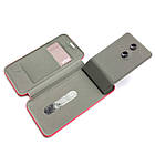 Універсальний чохол-книжка Premium Wallet для телефону 6.0 - 6.3 дюймів Red, фото 4